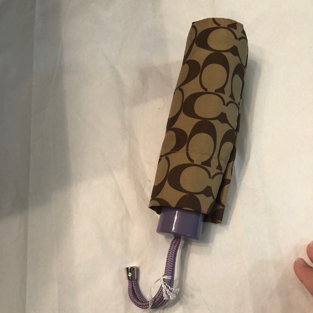 NWT lavender Coach mini umbrella